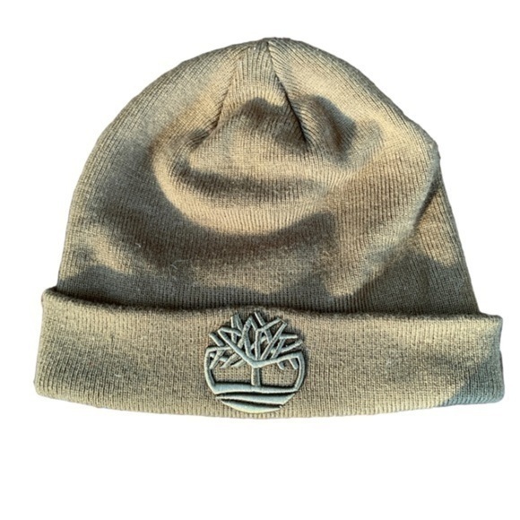 Timberland Recycled Tonal 3D Olive Green Beanie Winter Hat - Picture 1 of 7